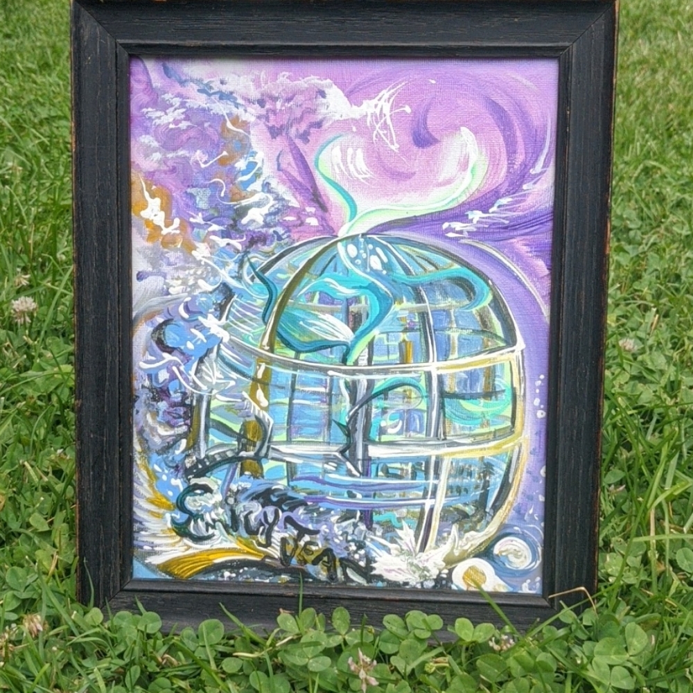 Fairytale fantasy greenhouse timeship  #emilyjeanfairygodmother art